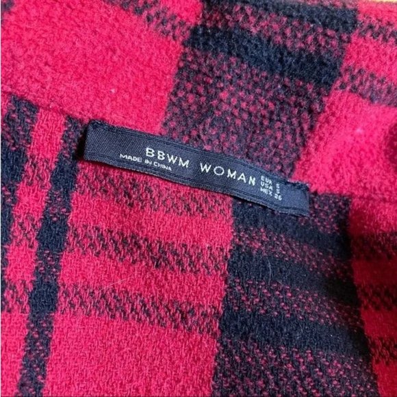 Plaid Shacket with Fringes / Overshirt - Picture 5 of 6